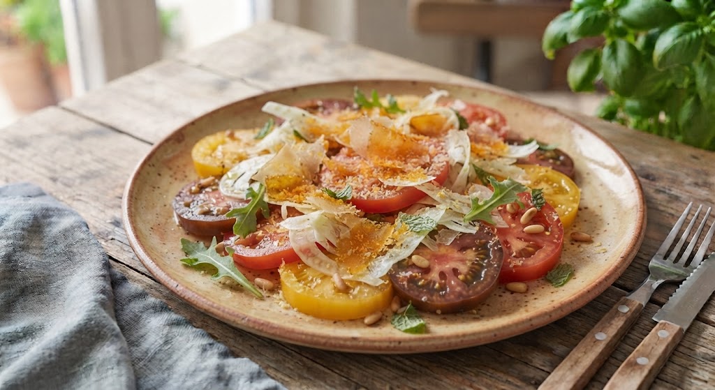 Tomaten-Fenchel-Salat mit Bottarga