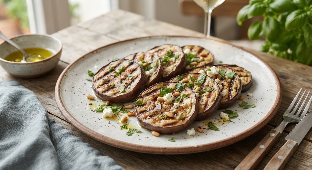 Gegrillte Auberginen Antipasti